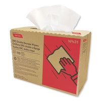 Tuff-job Double Recrepe Wipers, 9 1-4 X 12 1-2, White, 110-box, 12 Box-carton