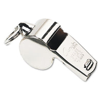 Sports Whistle With Black Nylon Lanyard, Plastic, Black