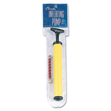 Hand Pump, 12", Plastic, Yellow-black