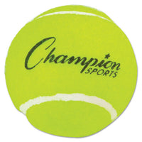 Tennis Balls, 2 1-2" Diameter, Rubber, Yellow, 3-pack