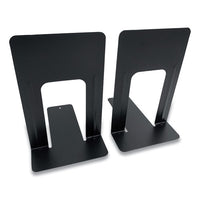 Steel Bookends, Contemporary Style, 6 X 8 X 9.25, Black