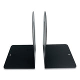 Steel Bookends, Fashion Style, 5.5 X 4.75 X 7.25, Black