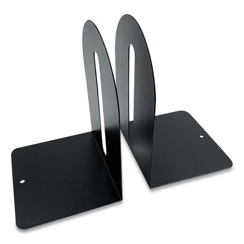 Steel Bookends, Fashion Style, 5.5 X 4.75 X 7.25, Black