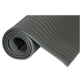 Ribbed Vinyl Anti-fatigue Mat, 24 X 36, Black