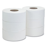 Recycled Two-ply Jumbo Toilet Paper, Septic Safe, White, 3.55" X 1,000 Ft, 6 Rolls-carton