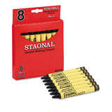 Staonal Marking Crayons, Black, 8-box