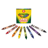 Large Crayons, Tuck Box, 8 Colors-box