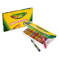 Large Crayons, Tuck Box, 8 Colors-box