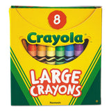 Large Crayons, Tuck Box, 8 Colors-box