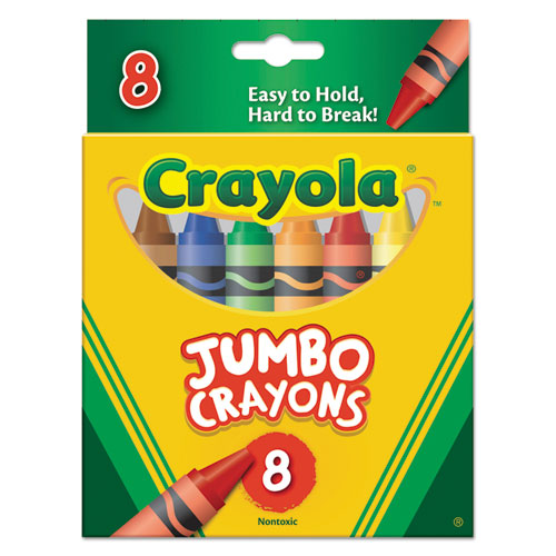 So Big Crayons, Large Size, 5 X 9-16, 8 Assorted Color Box