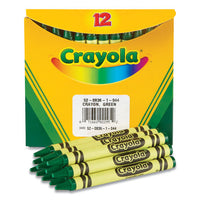 Bulk Crayons, Green, 12-box