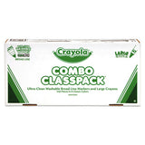 Classpack Crayons W-markers, 8 Colors, 128 Each Crayons-markers, 256-box