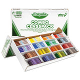 Classpack Crayons W-markers, 8 Colors, 128 Each Crayons-markers, 256-box