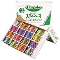 Classpack Regular Crayons, 8 Colors, 800-bx