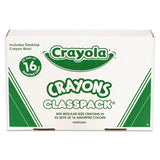 Classpack Regular Crayons, 16 Colors, 800-bx