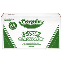 Classpack Regular Crayons, Assorted, 13 Caddies, 832-box