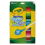 Washable Super Tips Markers, Broad-fine Bullet Tip, Assorted Colors,