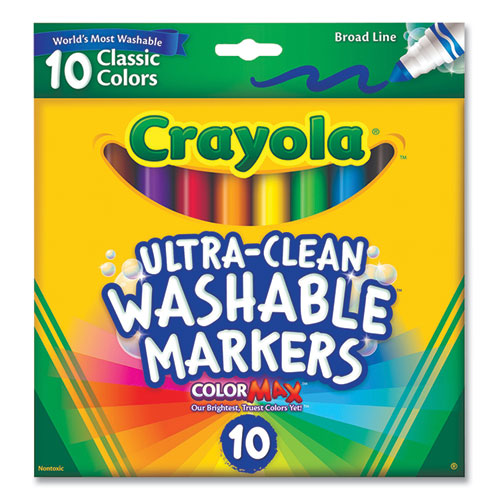 Marker,washable,10-pk,ast