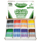 Ultra-clean Washable Marker Classpack, Broad Bullet Tip, Assorted Colors, 200-box