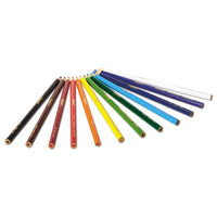 Long-length Colored Pencil Set, 3.3 Mm, 2b (#1), Assorted Lead-barrel Colors, Dozen