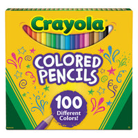 Short-length Colored Pencil Set, 3.3 Mm, 2b (#1), Assorted Lead-barrel Colors, Dozen
