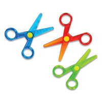 My First Crayola Safety Scissors, Rounded Tip, Assorted Straight Handles, 3-pack