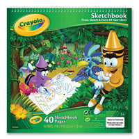 Wirebound Sketchbook, 75 Lb, 9 X 9, White, 40 Sheets