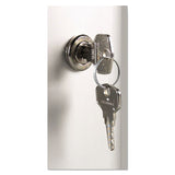 Locking Key Cabinet, 36-key, Brushed Aluminum, Silver, 11 3-4 X 4 5-8 X 11