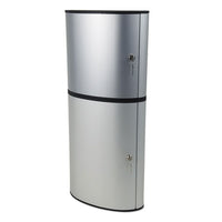 Locking Key Cabinet, 54-key, Brushed Aluminum, Silver, 11 3-4 X 4 5-8 X 11