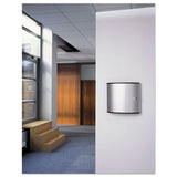 Locking Key Cabinet, 54-key, Brushed Aluminum, Silver, 11 3-4 X 4 5-8 X 11