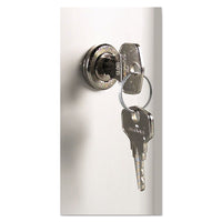 Locking Key Cabinet, 54-key, Brushed Aluminum, Silver, 11 3-4 X 4 5-8 X 11