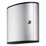 Locking Key Cabinet, 54-key, Brushed Aluminum, Silver, 11 3-4 X 4 5-8 X 11