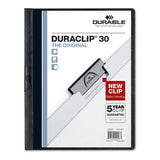 Duraclip Report Cover, 8 9-10 X 11 1-5, Clear, 5-pack