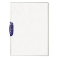 Swingclip Clear Report Cover, Letter Size, Dark Blue Clip, 25-box