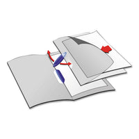 Swingclip Clear Report Cover, Letter Size, Dark Blue Clip, 25-box