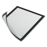 Duraframe Magnetic Sign Holder, 5.5 X 8.5, Black Frame, 2-pack