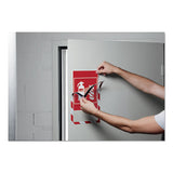 Duraframe Security Magnetic Sign Holder, 8 1-2" X 11", Red-white Frame, 2-pack