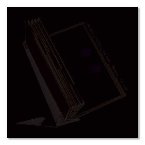 Vario Document Holder, 10 Panels, 15.5 X 6.5 X 10.75, Black Borders