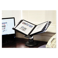 Sherpa Motion Desk Reference System, 10 Panels, Black Borders