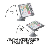 Sherpa Motion Desk Reference System, 10 Panels, Gray Borders