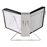 Instaview Expandable Desktop Reference System, 10 Panels, Black Borders