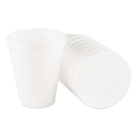 Foam Drink Cups, 10oz, White, 25-bag, 40 Bags-carton