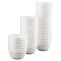 Insulated Foam Bowls, 12oz, White, 50-pack, 20 Packs-carton