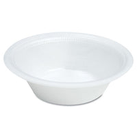 Quiet Classic Laminated Foam Dinnerware, Bowl, 12oz, White, 125-pack