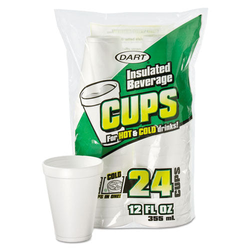 Cup,foam,12oz,wh,12-24