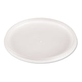 Plastic Lids For Foam Cups, Bowls And Containers, Flat With Straw Slot, Fits 6-14 Oz, Translucent, 1,000-carton