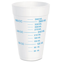 Graduated Foam Cup, 16 Ounces, 25 Per Pack, 40 Packs-carton