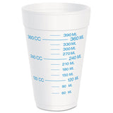 Graduated Foam Cup, 16 Ounces, 25 Per Pack, 40 Packs-carton