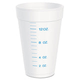 Graduated Foam Cup, 16 Ounces, 25 Per Pack, 40 Packs-carton