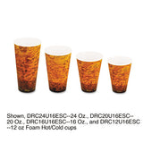 Foam Hot-cold Cups, 16oz, Brown-black, 1000-carton